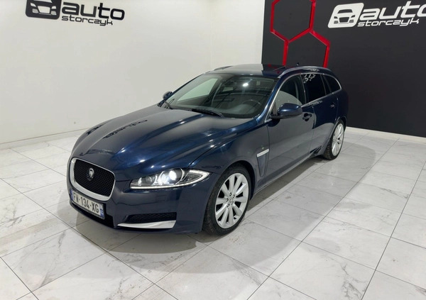 Jaguar XF cena 35700 przebieg: 206042, rok produkcji 2013 z Drezdenko małe 407